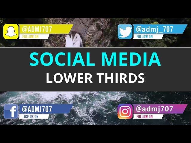 (FREE) Social Media Lower Third Animation Pack - After Effects (Motion Graphics)