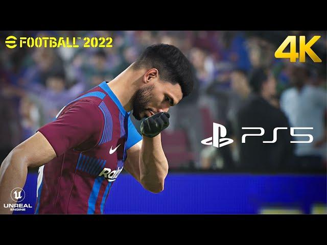 eFootball PES 2022 - Barcelona vs. Arsenal - Full Match PS5 Next Gen Gameplay | 4K