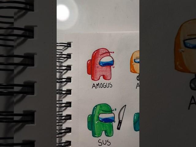 Amogus  [REUPLOAD- READ DESC/PINNED COMMENT] #art #shorts #drawing #amongus #amogus #funny