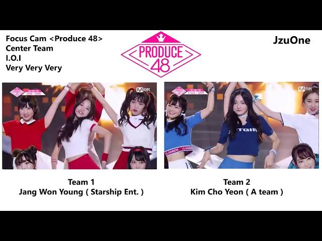 [Focus cam] Produce 48 center team I.O.I very very very. Jang WonYoung and Kim ChoYeon