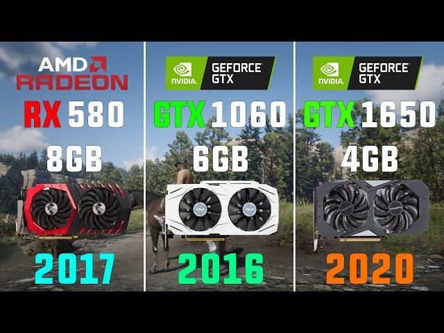 RX 580 8GB vs GTX 1060 6GB vs GTX 1650 4GB Test in 7 Games