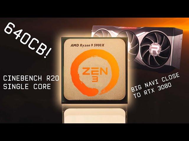 AMD's NEW Zen 3 and Ryzen 5000 CPUs with Intel-DESTROYING single-core performance!