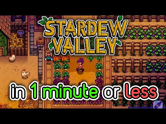 Stardew Valley in 1 minute or less #shorts