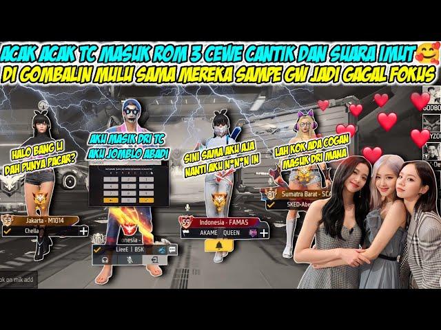 ACAK ACAK TIM CODE MASUK ROM 3 CEWE CANTIK SUARA IMUT LIE GA KUAT MALAH DI JADI IN REBUTAN