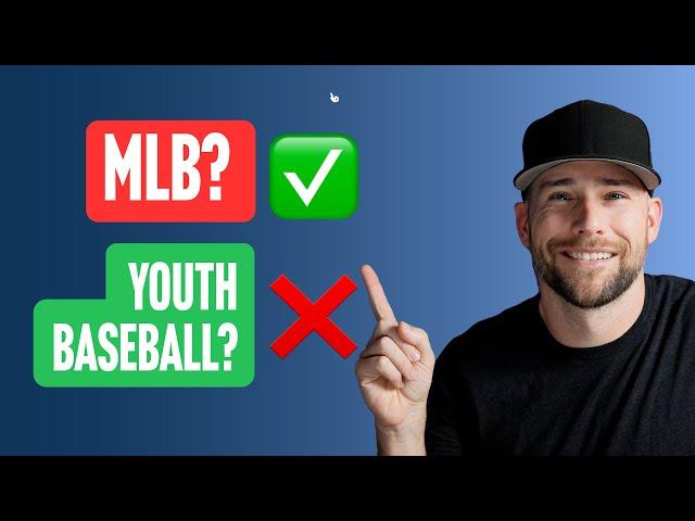 MLB Tactics That Aren't Good For Youth Baseball