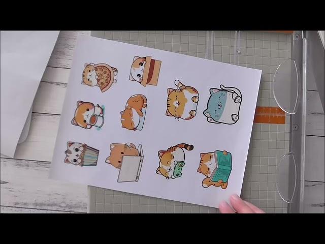 How to apply laminate on sticker paper and kiss cut stickers with the Brother Scan N Cut