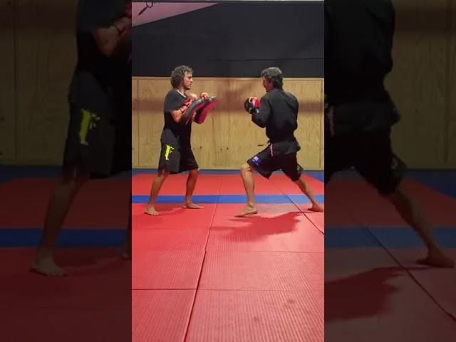 A combo focusing on the 3 different ranges and levels #shorts #mmacombo #muaythai #shortvideo