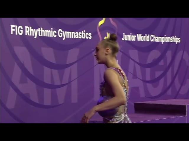 Natalya Usova UZB Ball FINAL JUNIOR WORLD CHAMPIONSHIP CLUJ-NAPOCA 2023