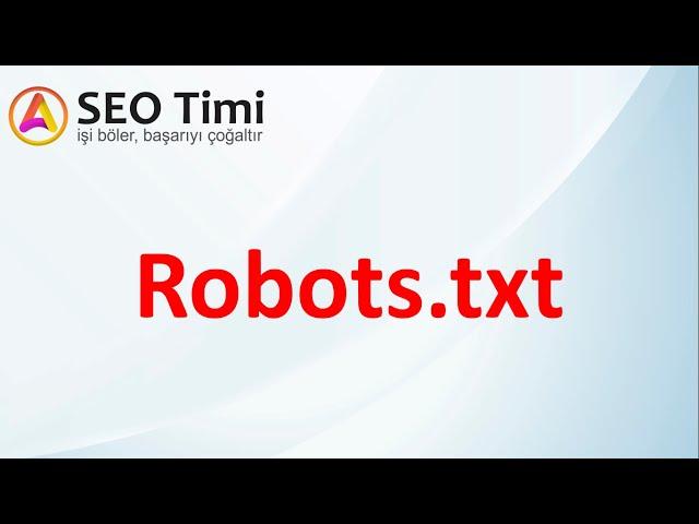 ROBOTS.TXT DOSYASI NEDİR, NE İŞE YARAR? ROBOTS.TXT OLUŞTURMA, SEO KAPSAMINDA ROBOTSTXT