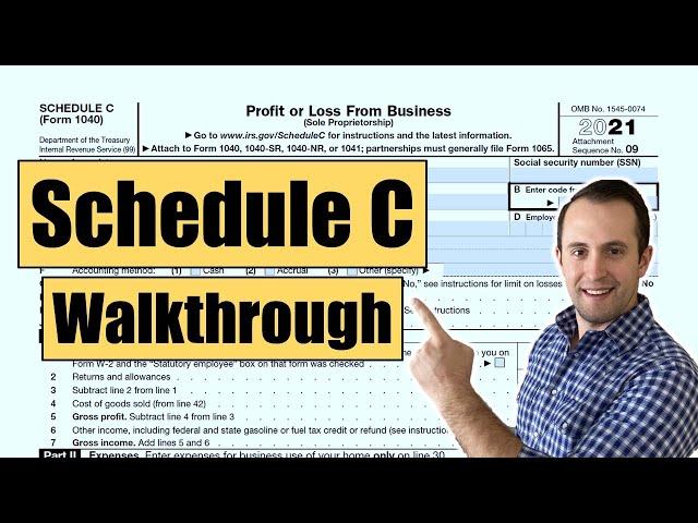 How to Fill out Schedule C Form 1040 – Sole Proprietorship Taxes