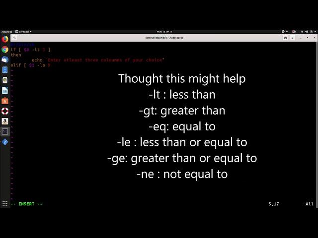 Writing a Shell program to simulate the ls command on user given columns as input