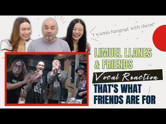 Limuel Llanes & Friends Singing in Filipino Dinner KARAOKE | That's What Friends Are For | REACTION
