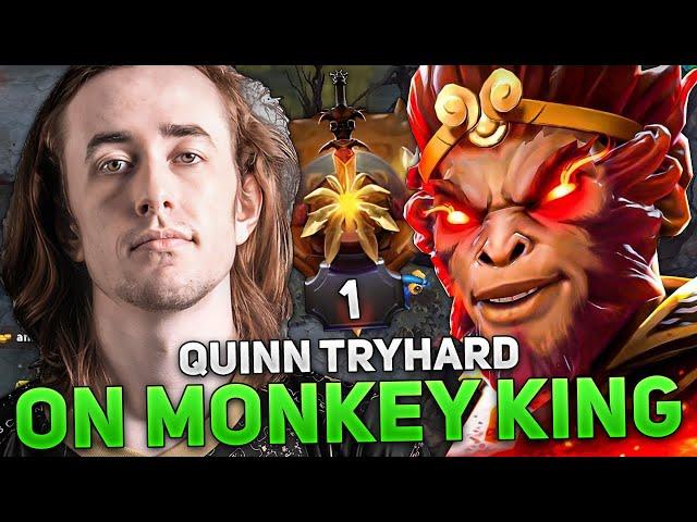 QUINN TRYHARD on MONKEY KING MID in 14.000 MMR!