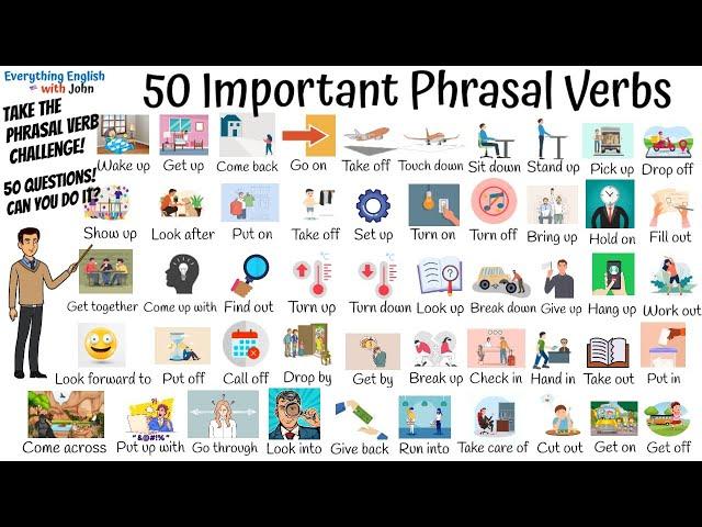 50 Important Phrasal Verbs to Become Fluent in English + Test