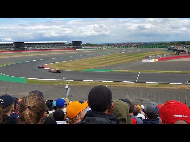 British Grand Prix at Silverstone 2022 - view from Village A - seat 77, row Q.