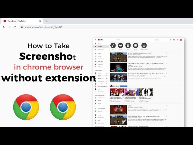 how to take screenshot in chrome browser without extension