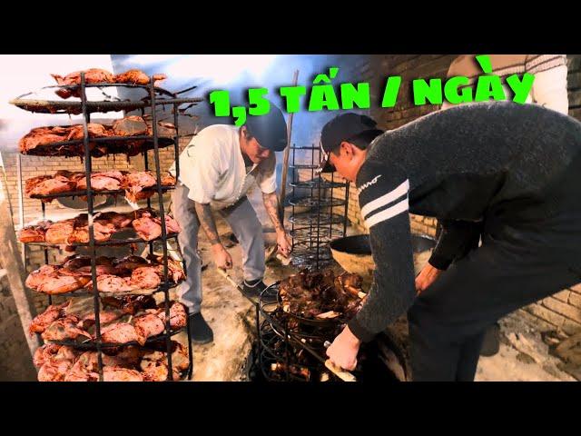 Giant Tandoor 35 Goats, 500Kg Beef, 175 Chickens Every Day - Street Food In Uzbekistan 