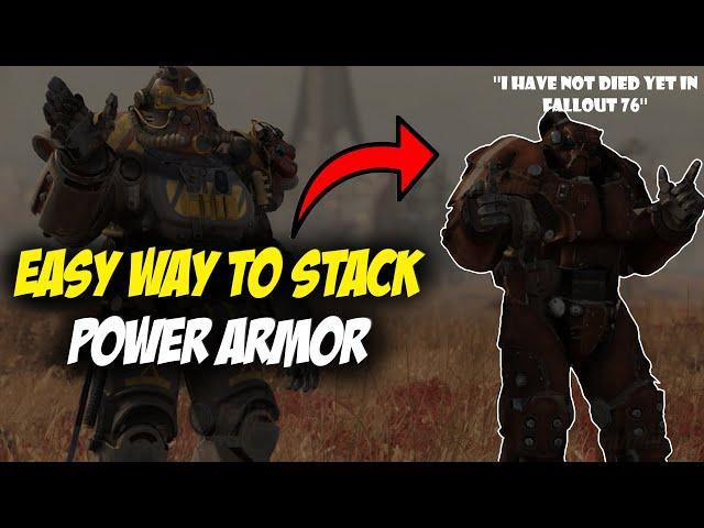 EASY way to STACK Power Armor in Fallout 76 (GOD MODE)  #fallout76 #fallout76pvp