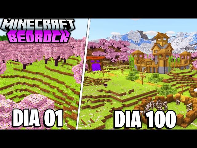 Sobrevivi 100 Dias No Minecraft Bedrock