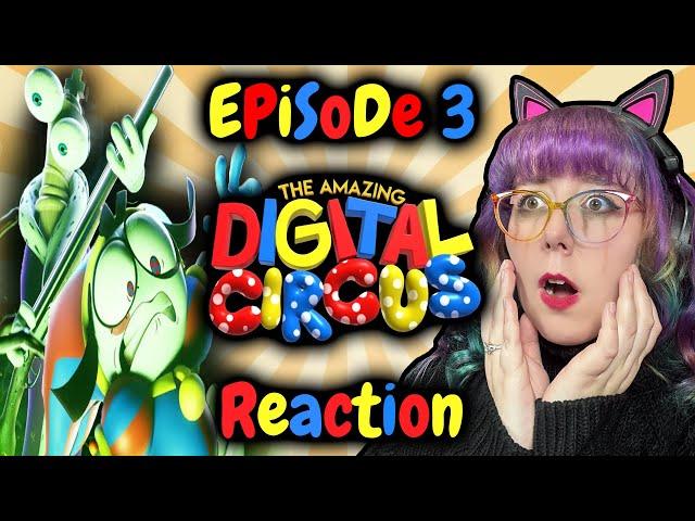 CRYING FOR KINGER - AMAZING DIGITAL CIRCUS EPISODE 3 REACTION - Zamber Reacts