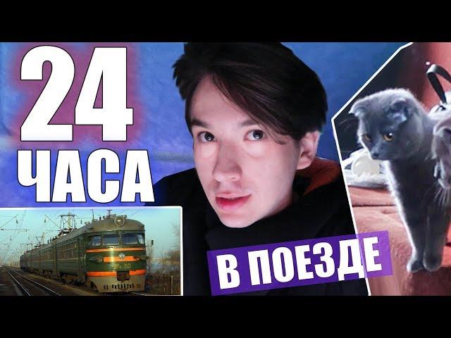 24 ЧАСА В НАСТОЯЩЕМ ПОЕЗДЕ С КОШКОЙ