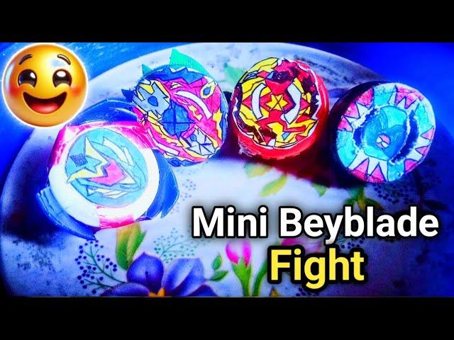 Mini Homemade Beyblade TournamentFight Who Will Win 