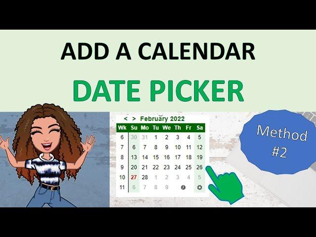 Excel date picker: insert an excel date picker calendar into a workbook (excel 64 bit version)