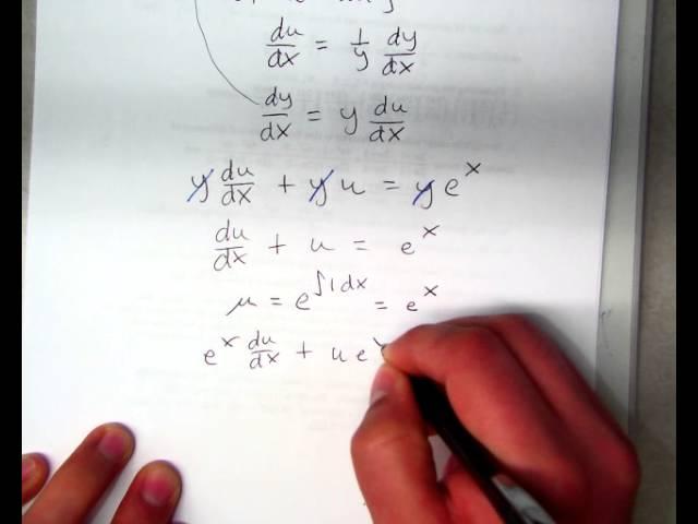 2.7 Solving DE by Substitution.  Quick examples.