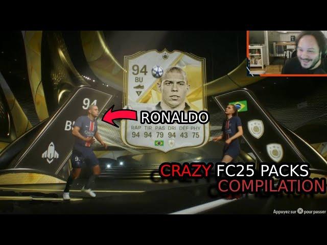 CRAZY EAFC 25 PACK OPENING !!! Compilation !!! DOUBLE WALKOUT RONALDO ICON !!!