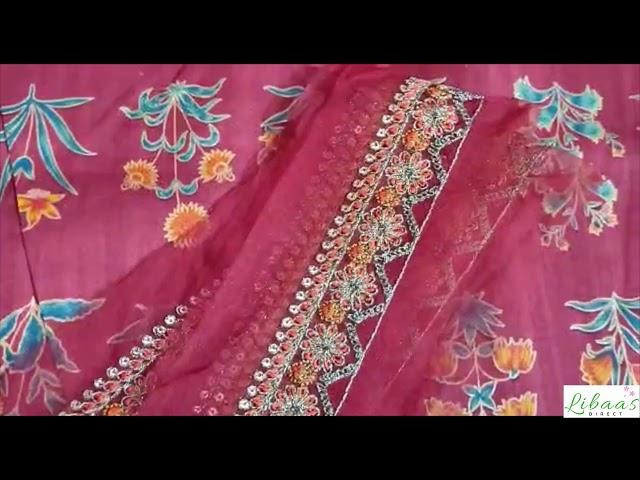 Latest Unboxed Pakistani Original Dress FC-08C-20-Maroon Alkaram Festive Collection 2020