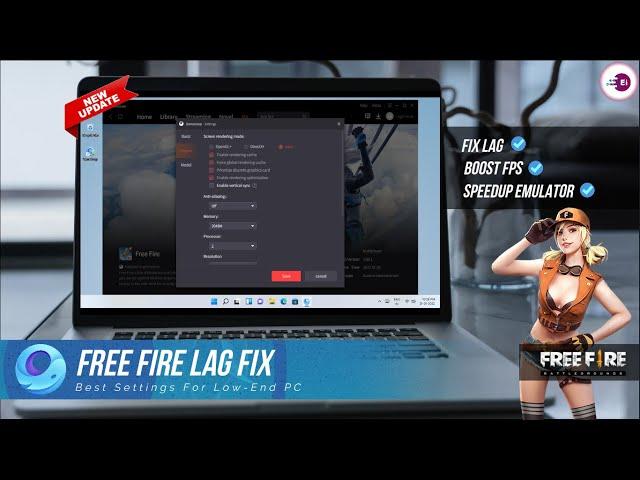 Free Fire New Update Lag Fix on Gameloop Emulator