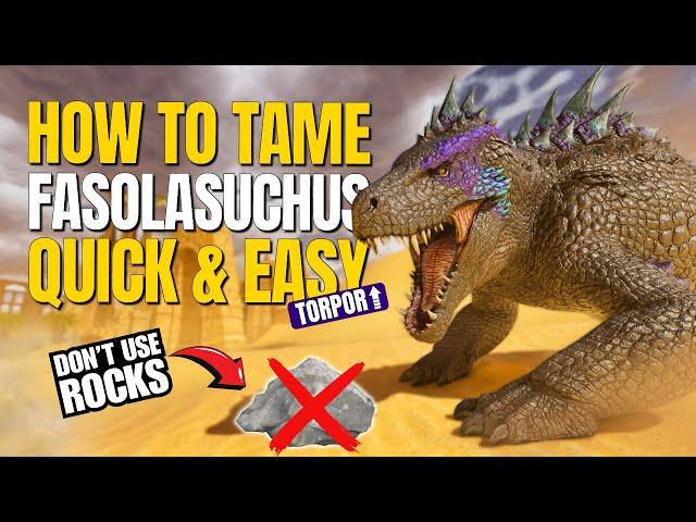 How to Tame Fasolasuchus in Ark Survival Ascended [Scorched Earth]