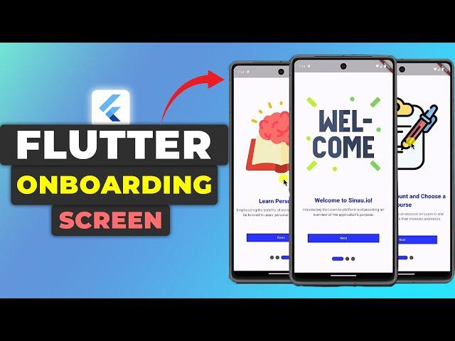 Flutter Onboarding Screen/Flow Tutorial - Onboarding Screen UI, Introduction Screen Guide