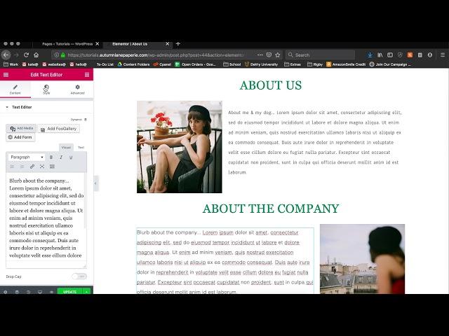 WordPress Tutorial: How to change fonts using Elementor