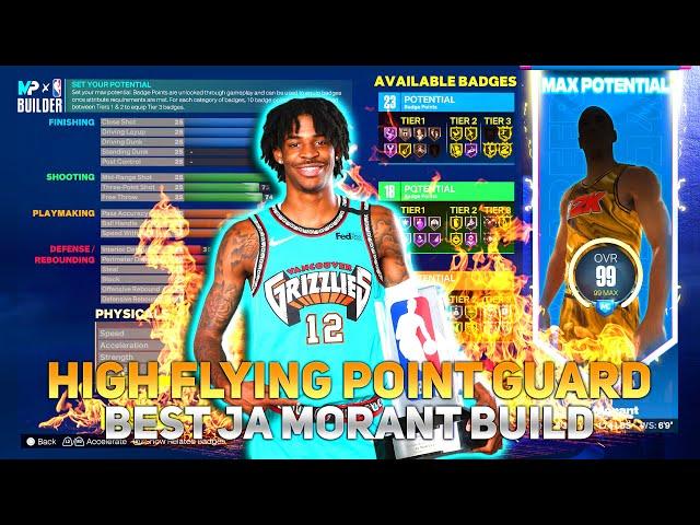 BEST JA MORANT BUILD NBA 2K23 NEXT GEN, COMES WITH ALL CONTACT DUNKS!!!