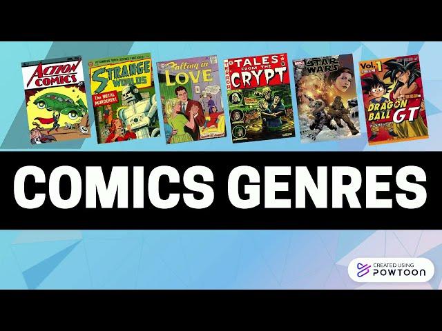 Comics genres in 3 minutes