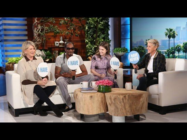 Never Have I Ever with Martha Stewart, Snoop Dogg and Anna Kendrick