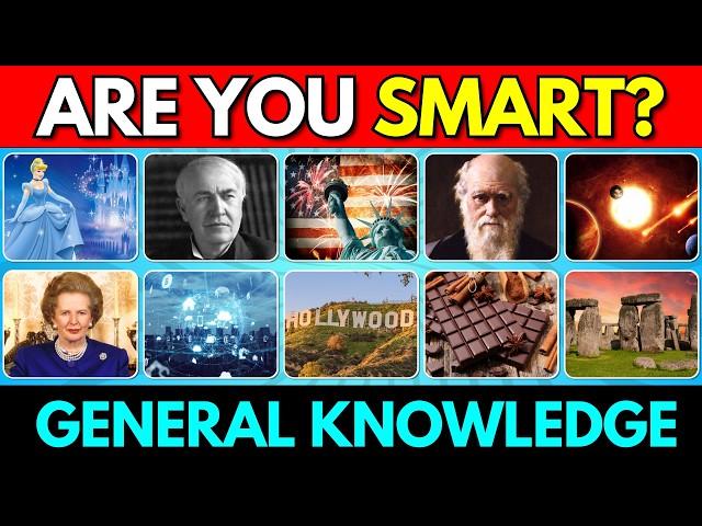 How Smart Are You?  | 50 Questions General Knowledge Quiz 