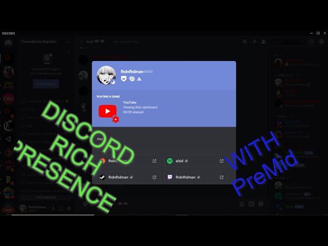 Discord rich presence tutorial with PreMID