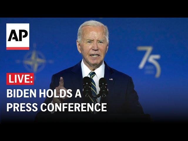 Biden holds press conference at NATO summit (FULL STREAM)