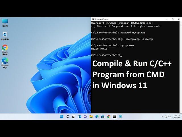How to compile and run c / c++ program from command prompt in Windows 11 | GCC | G++ | CMD