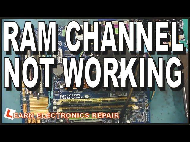 HOW TO FIX RAM CHANNEL NOT WORKING. Dual Channel RAM Faulty - Motherboard Repair in English.