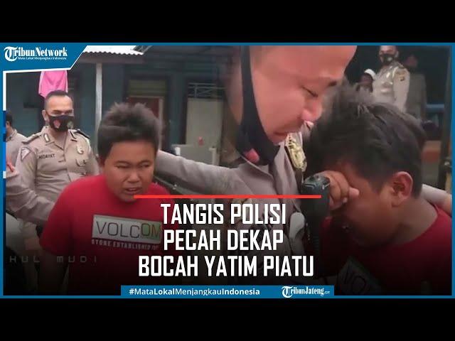 Tangis Polisi Pecah Dekap Bocah Yatim Piatu yang Ceritakan Unek-unek Hidupnya