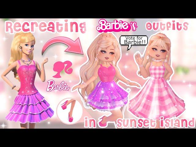 Sunset Island BUT I Can Only Wear Barbie’s Outfit! Roblox Royale High Barbie | LauraRBLX