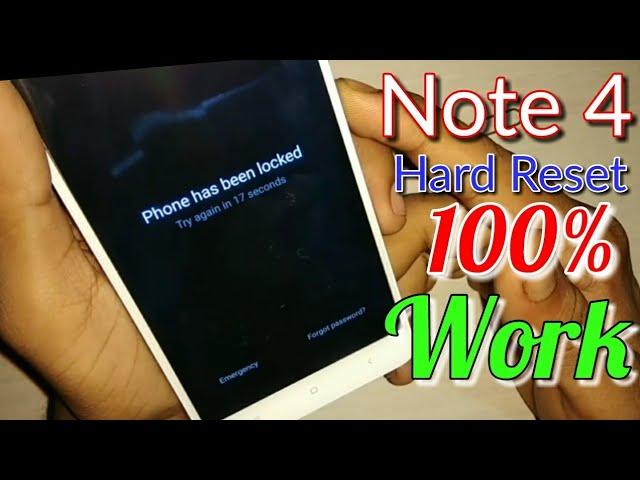 Redmi Note 4 Hard Reset |Miui 9| Easy Way
