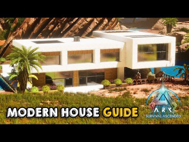 Modern House with Pool | Build Tutorial | ARK: Survival Ascended