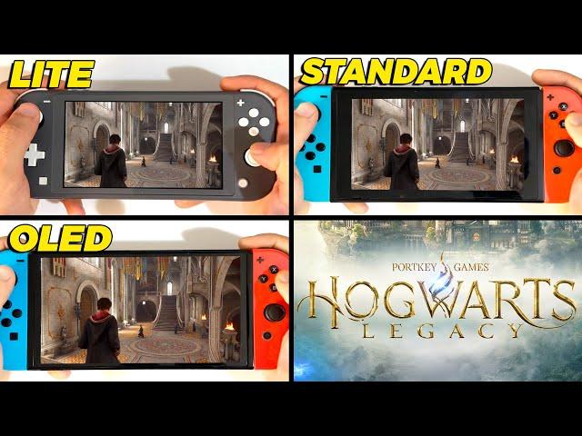 Hogwarts Legacy - Nintendo Switch Lite vs Standard vs Oled (Side by Side)