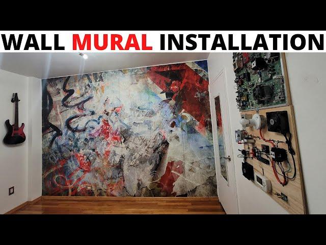 Wall26 Wall Mural Installation (Self Adhesive Wallpaper Instructions) Wall26 Mural Install & Review