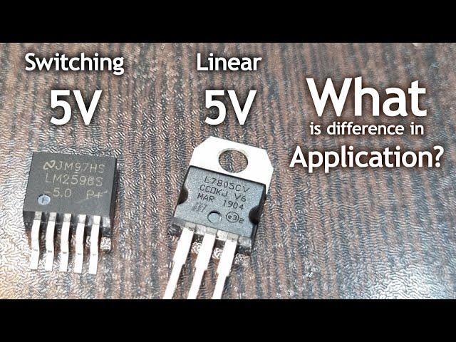 What is difference between switching and linear regulators?