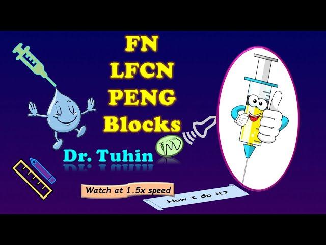 Ultrasound-guided FN, LFCN & PENG Blocks I Femoral Nerve Block | PENG Block | LFCN Block@DrTuhinM